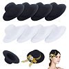  8Pcs 2 Colors EVA Cloth Round Fascinator Hat Base for Millinery AJEW-NB0005-59-1