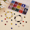 150Pcs 15 Colors Pave Disco Ball Beads RB-PA0001-09A-4