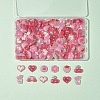 120Pcs 8 Style Plastic Enamel Cabochons KY-FS0001-38-6