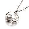 Alloy Pendant Necklaces LS-NJEW-F278-01AS-RS-3