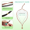 3Pcs Faux Suede Macrame Pouch  Pendant Necklaces NJEW-TAC0052-02-3