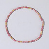 Natural Rhodonite Beaded Strertch Bracelets LD6685-1-1