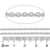 Anti-Tarnish Rhodium Plated 925 Sterling Silver Cable Chains LS-STER-E072-02P-06-2