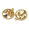 304 Stainless Steel Rhinestone Pendants STAS-L299-07G-2