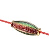 Chinese Style Alloy Enamel Beads ENAM-P160-18B-G-5