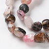 Dyed Natural Ocean White Jade Beads Strands G-P497-01C-41-4