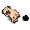 Pug with Skateboarding Enamel Pins JEWB-I055-04EB-08-3