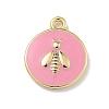 Rack Plating Brass Enamel Pendants KK-G515-21G-2