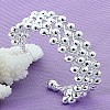 Brass Round Beaded Cuff Bangles for Women FS-WG6E9A6-01-4