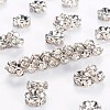 Brass Rhinestone Spacer Beads X-RB-A014-L6mm-01P-NF-1