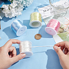 4 Rolls 4 Colors Nylon Satin Rattail Cords NWIR-SC0001-20B-3