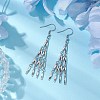 Non-Tarnish 304 Stainless Steel Link Bar Dangle Earrings EJEW-JE05965-02-2