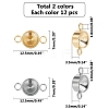 Unicraftale 304 Stainless Steel Connector Rhinestone Settings STAS-UN0007-33-3