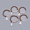 Natural Mixed Stone Beads Bracelets BJEW-JB03963-1