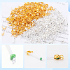 1200Pcs 2 Colors Brass Bead Tips KK-SP0001-94-6