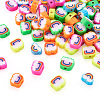 Fashewelry 100Pcs 5 Style Handmade Polymer Clay Beads FIND-FW0001-33-2