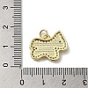 Brass Micro Pave Cubic Zirconia Pendants KK-Q808-30G-3