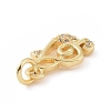 Brass Micro Pave Cubic Zirconia Charms KK-C012-17G-3