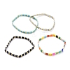 Rectangle Glass Seed Beads Stretch Bracelets BJEW-JB05297-1