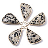 Natural Dalmatian Jasper Pendants G-N326-32F-1