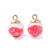 Glass Round Pendants GLAA-P063-01G-10-1