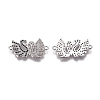 Brass Micro Pave Cubic Zirconia Links connectors ZIRC-K081-06P-1
