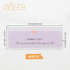 PVC Table Card Display Frame LS-AJEW-WH0252-62-2