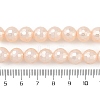 Electroplated Shell Pearl Beads Strands BSHE-C007-A02-01-5