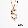 Trendy Snake Pendant Necklace MU5587-5-1