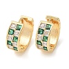 Brass Micro Pave Cubic Zirconia Hoop Earrings EJEW-H152-01B-G-4