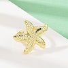 Ocean Theme Brass Cuff Rings RJEW-C135-01G-14-3