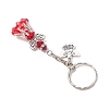 Glass Beaded Keychains KEYC-MZ00031-03-4