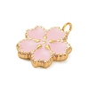 304 Stainless Steel Enamel Pendants LS-STAS-F331-01C-G-2