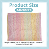 Rainbow Color Gradient Polyester Mesh Fabric DIY-WH0453-84-2