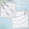 1Pc Alloy Twisted Chain 3 Layered Chain Belts for Women Men AJEW-CY0002-25P-6