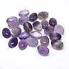 Natural Amethyst Gemstone Oval Cabochons G-J329-13-8x10mm-1