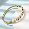 304 Stainless Steel Enamel Hinged Bangles for Women BJEW-B168-04G-01-3