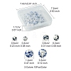 30Pcs 3 Styles Floral Printed Porcelain Beads PORC-FS0001-05-4