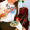 DIY Bouquet Pattern 3D Embroidery Starter Kits DIY-TA0006-26-9