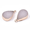 Druzy Resin Pendants RESI-S383-050A-2