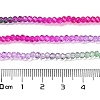 Transparent Painted Glass Beads Strands X1-DGLA-A034-T2mm-A06-3