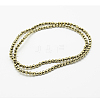 Round Non-magnetic Synthetic Hematite Beads Strands LS-G-D617-3mm-27-3