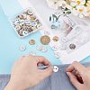 100Pcs Natural Akoya Shell Buttons BUTT-PH0001-41A-3