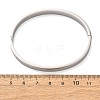 Engraved 304 Stainless Steel Hinged Bangles for Women BJEW-K307-01P-3