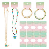 50Pcs Folding Paper Jewelry Display Cards ODIS-TA0001-07A-3