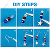 SUNNYCLUE DIY Independance Day Theme Chandelier Earring Making Kit DIY-SC0018-41-4