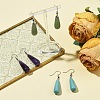 3 Pairs 3 Style Brass Teardrop Dangle Earrings EJEW-YW0001-11A-4