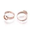 Adjustable 201 Stainless Steel Finger Rings Components STAS-G187-01RG-8mm-2