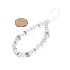 Rondelle Glass & Polymer Clay Rhinestone Beads Phone Hand Strap Chains HJEW-JM00877-02-2