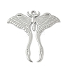 304 Stainless Steel Moth Pendants STAS-S186-08B-P-1